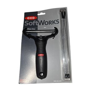 OXO SoftWorks Wire Cheese Slicer with 2 Replaceable Wires Black NWT